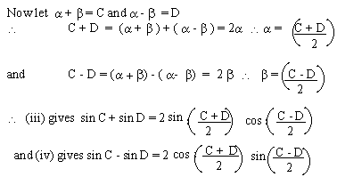 Additional formulae sin (A + B) = sin A cos B + sin B cos A>